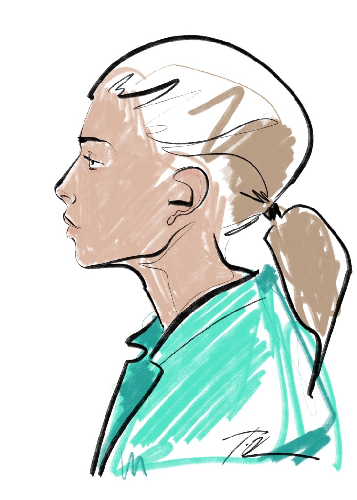 portret barva